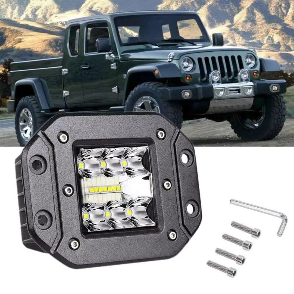 40W Power Flush Mount Light 5 Inch Size LED Pods Light Fog Light LED Work Light Jeep Lighting