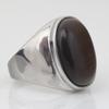 European & American Retro 16MM Diamond Stainless Steel Thumb Ring - Fashionable Personality Accessory for Women