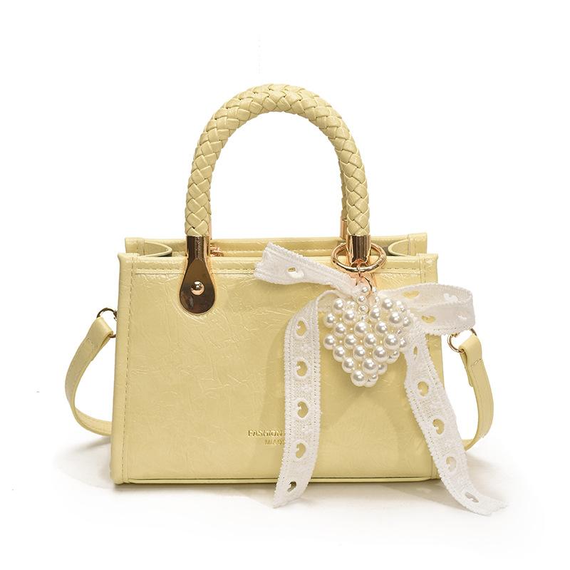 Fashion Versatile Portable Small Square Bag Women's New Solid Color Shoulder Messenger Bag