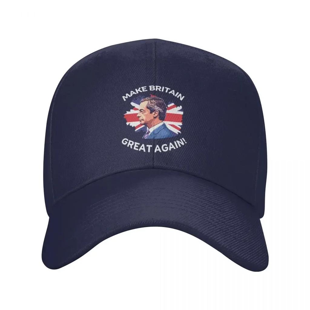 Make Britain Great Again Nigel Farage Support Baseball Cap Military Cap Man party Hat Horse Hat Sunhat Mens Hats Womens