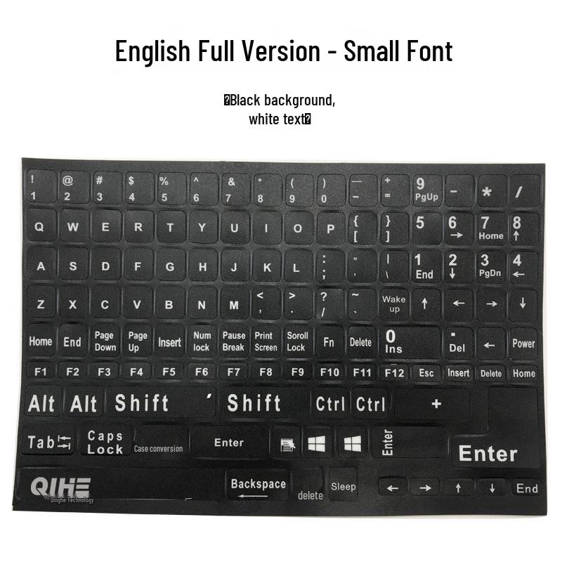 Multilingual Keyboard Stickers: Spanish, Arabic, German, Hebrew & English for MacBook
