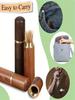 1 Portable Wooden Toothpick Box Mini Toothpick Box, Suitable for Men and Women's Flap Pocket Pants Toothpick Storage Box, Travel P