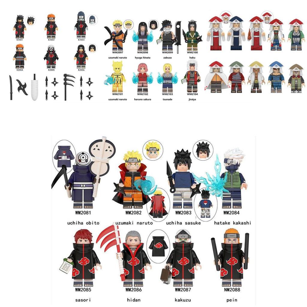 Naruto DIY Bausteine Figuren Set - Hochwertige Materialien Für Kinder Zum Bauen Ihrer Eigenen Helden
