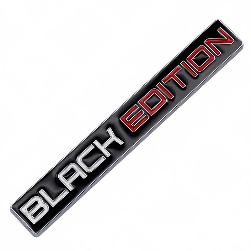 

Car Styling 3D Black Edition Decorative Metal Adhesive Logo Rear Trunk Badge Fender Sticker Body Emblem Decal Car Accessory 1#