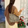 New Korean bag women's casual fashion leopard print messenger bag tote bag lazy versatile retro shoulder bag