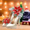 2D/Flat Christmas High Heels DIY Acrylic Diamond Painting Tabletop Ornaments Kit Desktop Diamond Art Kits for Adults Beginner