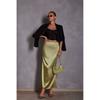 Solid Color Fish Tail Wrapped Hip Skirt Pure Color Fishtail Sheath Skirt