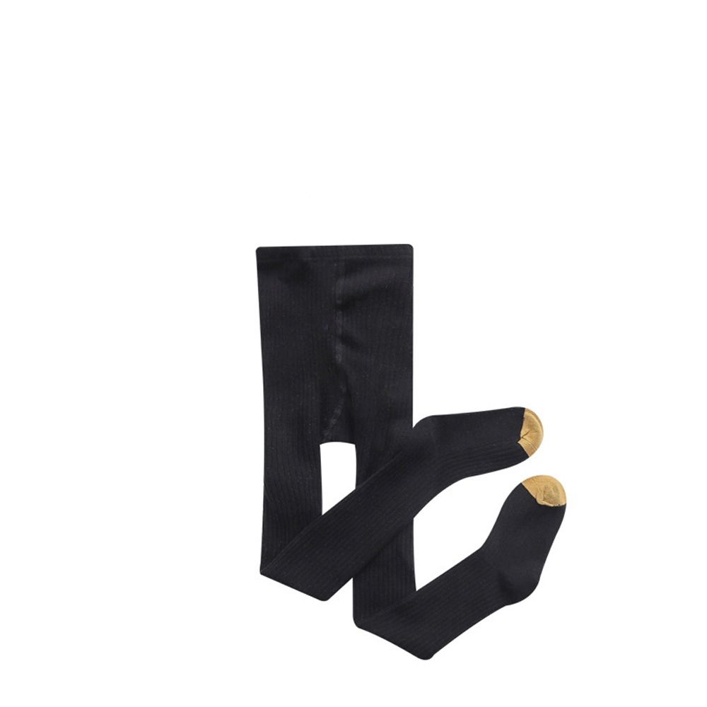 

Autumn Winter Warm Cotton Candy Color Child Pantyhose Baby Stockings Girl Knitted Tights black-XL