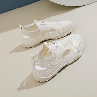 Mesh Shoes Women's Breathable Mesh 2025 New Summer Thin Little White Shoes Skirt Lightweight Soft Sole One Pedal K1506