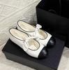 Xiaoxiangfeng Shallow Mouth Mary Jane Shoes Female Cute Bow Flat Sole Shoes French Retro Small Leather Shoes