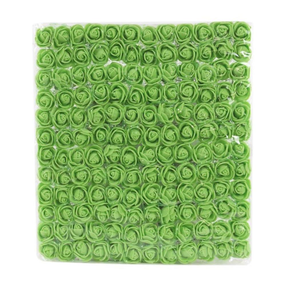 144/288 Stück Mini Spitze Rosenblume Kunstblume Kleine Schaumrosenblütenköpfe Hochzeitsdekoration DIY Bastelstraußzubehör