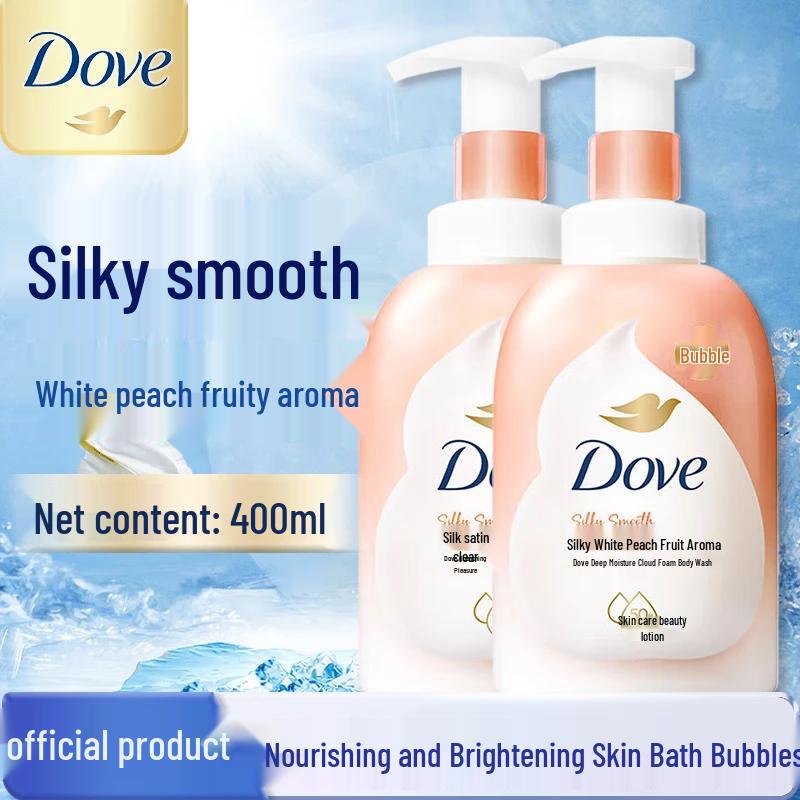 Dove Cloud Foam Amino Acid Moisturizing Shower Gel, White Peach