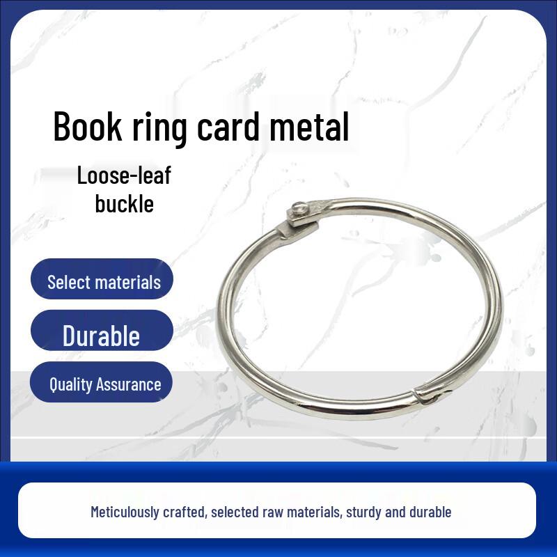 Gonnaide Metal Loose-Leaf Book Rings (50 Pcs/Set)