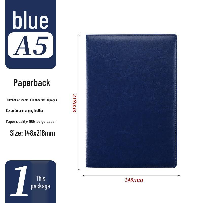 A5 Custom Imitation Leather Notebook Gift Set - Customizable Creative Journal