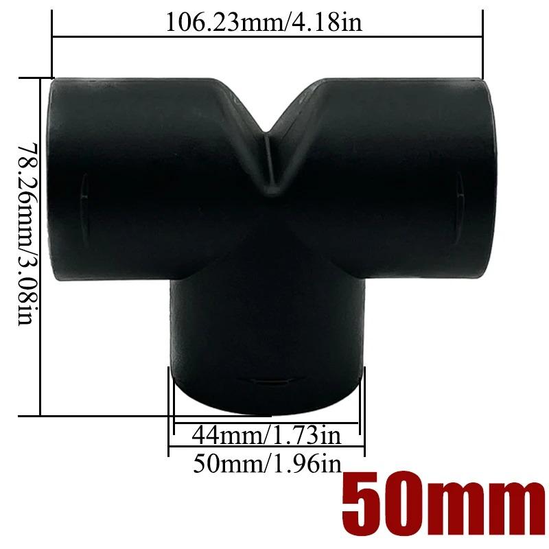 42/60/75/90mm Air Vent Y T Flat Piece Ducting Pipe Outlet Exhaust Joiner Splitter For Webasto Eberspaecher Diesel Parking Heater