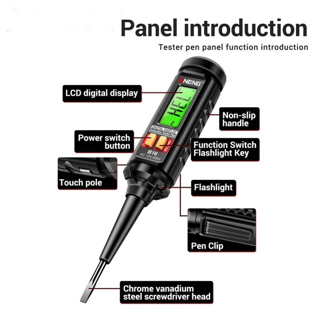 Light Bulb Digital Electrical Pen Non-Contact Smart Induction Test Pen Car Maintenance