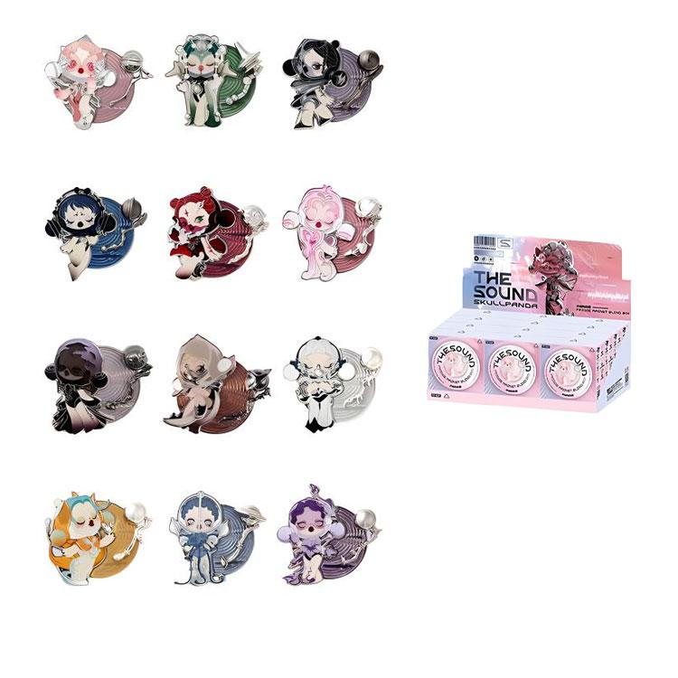 New POP MART Skullpanda Sound Collection Refrigerator Magnets Mystery Boxes Single Mystery Box/Full Box 12 Pcs PPMT-2406-0049