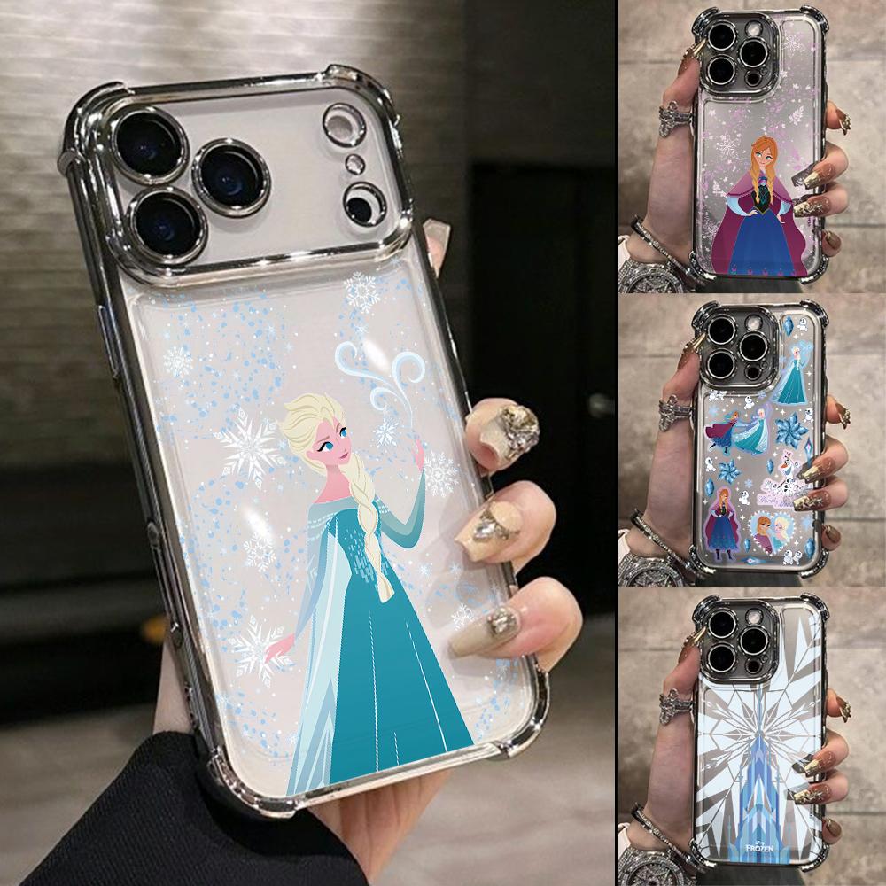 Frozen Queen Elsa Phone Case for Google Pixe 10 9 9A 8 8A 7 7A Pro XL 5G Anti-drop Transparent Soft Cover