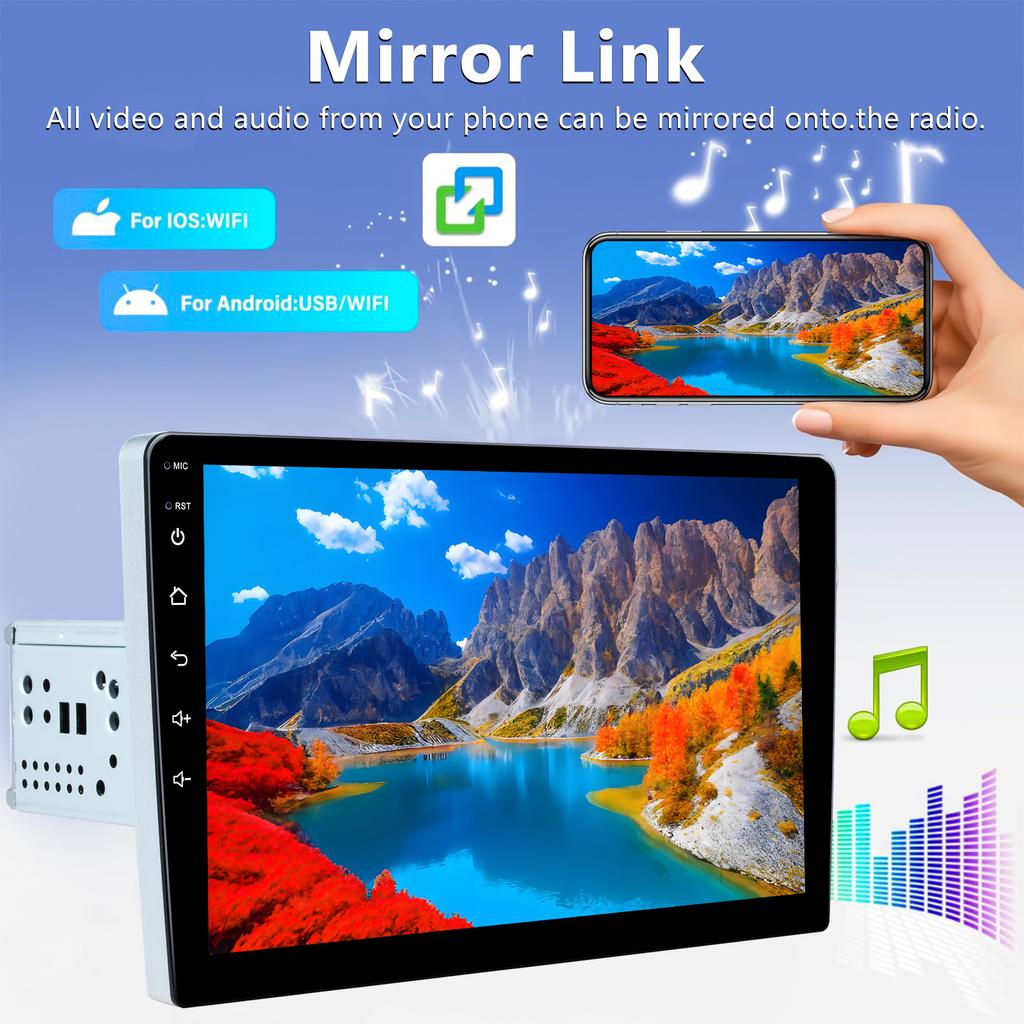 Android 13 Car Radio Autoradio 1 Din 9"/10" Universal WIFI Carplay GPS Car Audio Multimedia Player DSP For Hyundai Nissan Kia