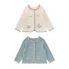 Girls' Pure Cotton Rabbit Embroidery Cardigan