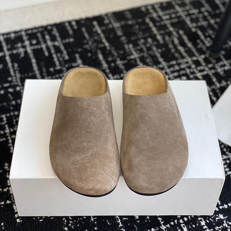 Zapatos Fashion Retro Woman Shoes 2026 Spring New Women's Slippers Comfort Soft Sole Women's Round Toe Flat Bottom Home Shoes