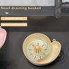 Washer Snail Shape Fruit Drainer Basket Portable Kitchen Cleaning Bowl with Strainer Vegetable Washing Basket Kitchen Supplies