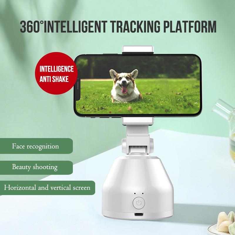Upgrade Fashion Multifunction Smartphone Holder Gimbal Camera PTZ Smart Tracking Gimbal Stabilizer Face Recornition 360° Rotation VLOG Shooting
