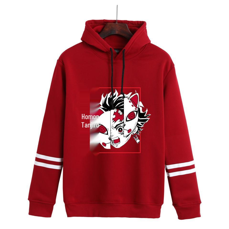 Trendy Autumn/Winter Demon Slayer Anime Unisex Double Pullover Hoodies