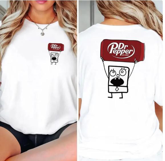 Dr Pepper Shirt Funny Dr Pepper t-shirt Doodle Bob Dr Pepper Tee Unisex T-Shirt XL