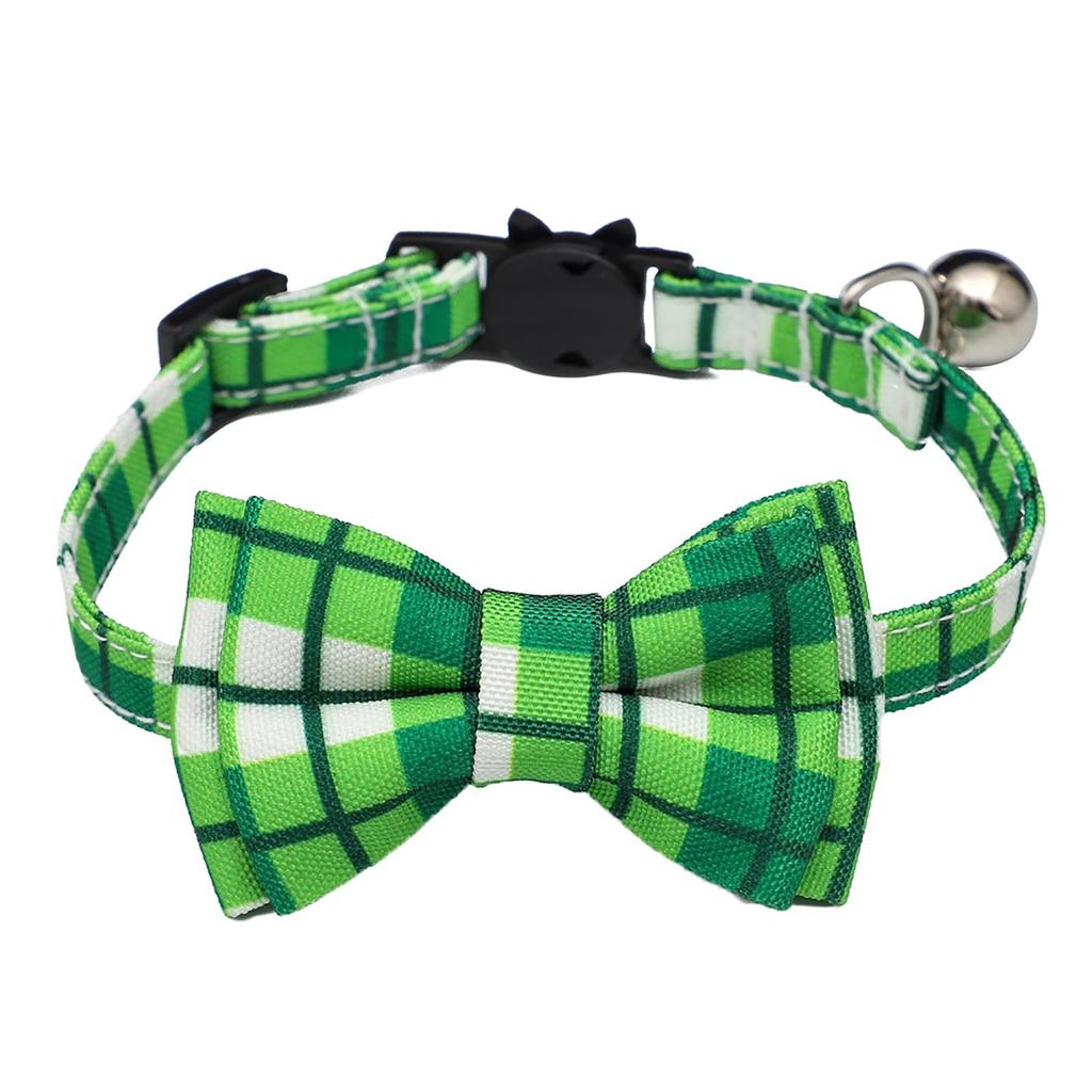St. Patrick's Day Welpe Kleines Haustierhalsband mit Glöckchen und weichem Halsband