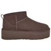 UGG  Classic Ultra Mini Platform Boot Burnt Cedar Women Sneakers Brown 1135092-BCDR