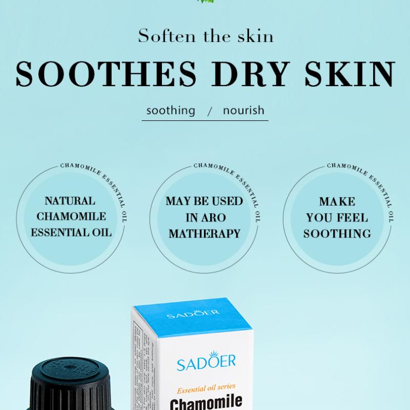 Botanický esenciální olej SADOER Růže Levandule Rozmarýn Hydratační Masážní Esenciální Olej