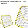Soccer Rebounder Net with 20 Elastic Rope Kickback Football Practice Net Soccer Bounce Target Goal Net Training Aid for Kid Teen