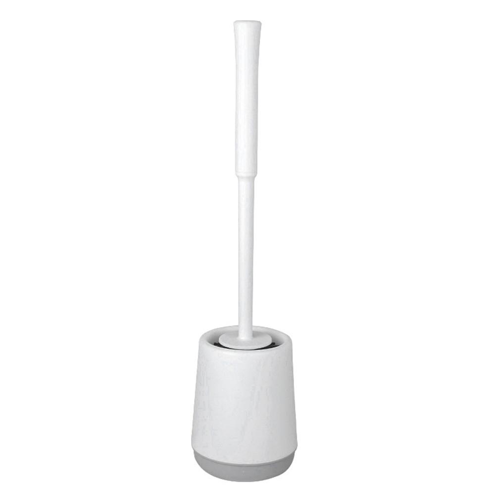 T-C207 Long Handle Toilet Brush with Base Floor Standing/Wall Mounted Hotel Home Bathroom Cleaning Brush B