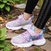 Mädchenschuhe Leichte Weiche Sohle Mesh Atmungsaktiv Kinder-Sneaker Jungen Cartoon Niedlich Schnürung Plateau Freizeit-Sportschuhe