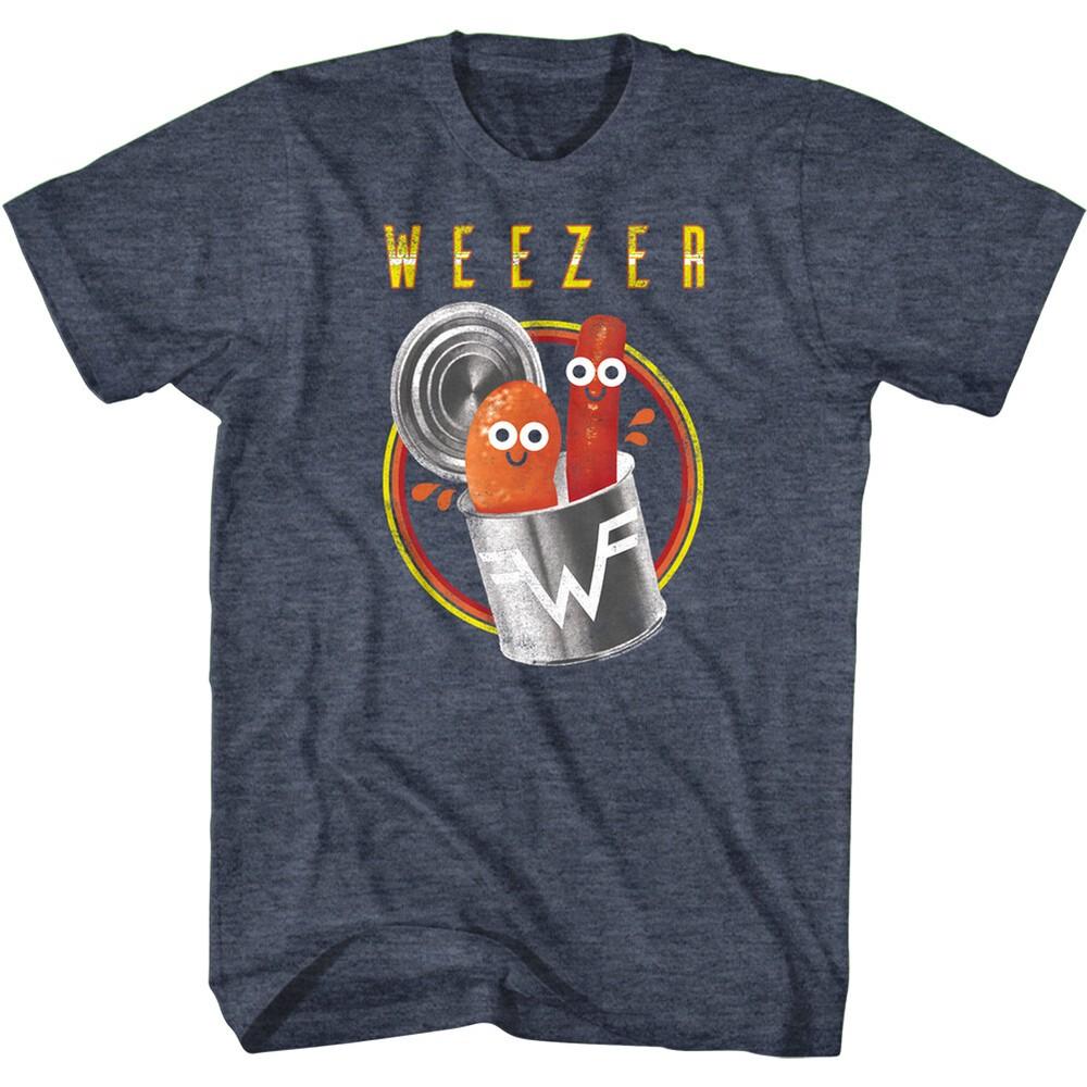 Weezer Pork and Beans Men's T Shirt Sausage Red Album Alternative Rock Song