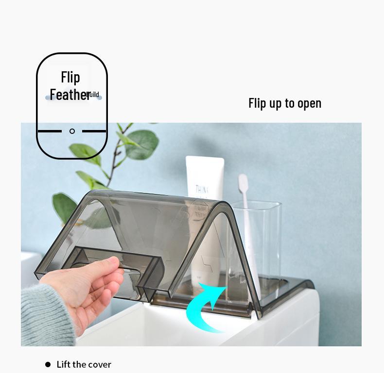 Elegant Bathroom Crevice Storage Rack: Compact Floor-Standing Cabinet