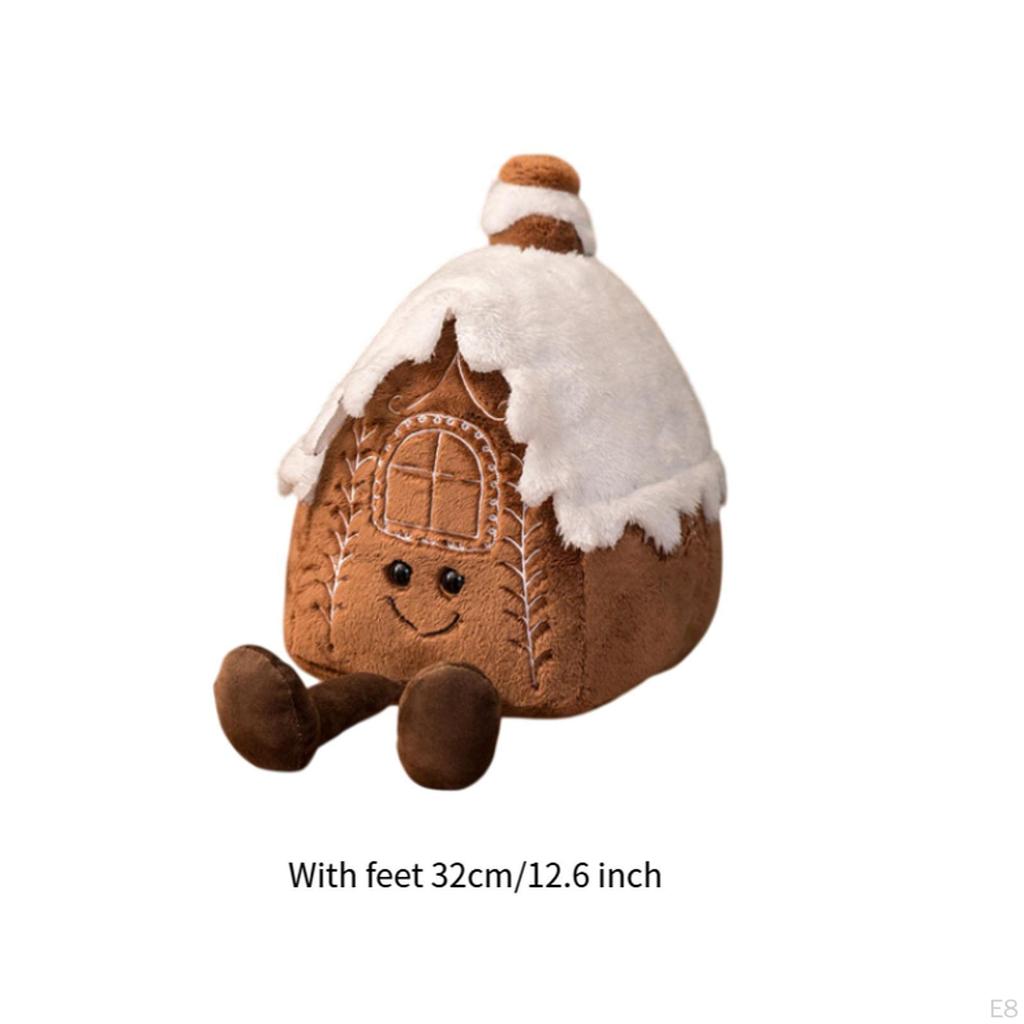 Weihnachts-Plüschkissen Weihnachtsdekoration Kuschelkissen Lebkuchenmann