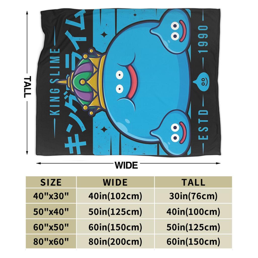 Slime Morimori Dragon Quest Koc Ultra-Miękki Polar Relaks Prezenty Koc Rzutowy Pikowany Koc