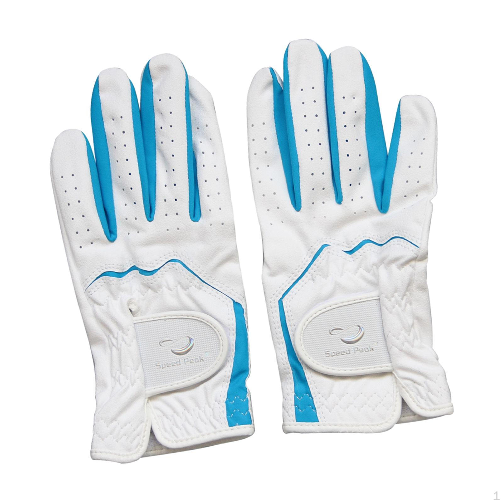 

Детские перчатки для гольфа, левая и правая, мягкие дышащие варежки, перчатка из микрофибры blue S