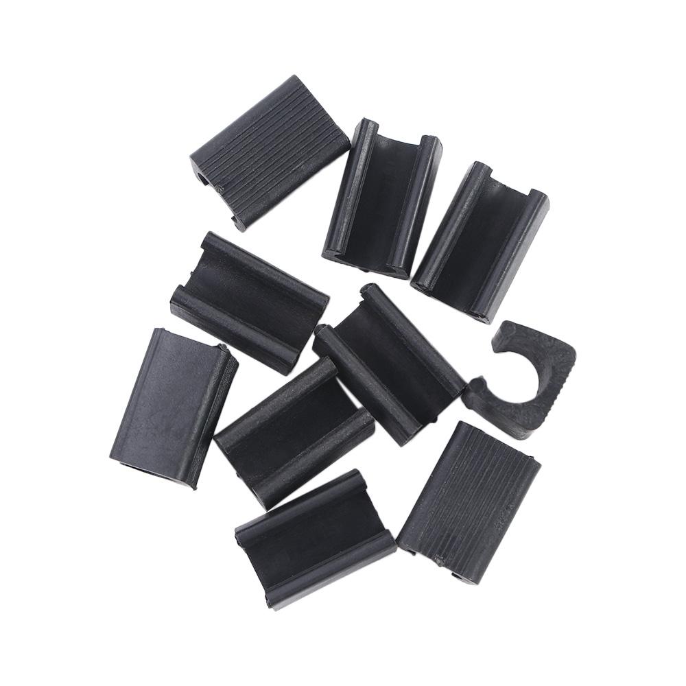 Durable 10pcs Furniture Feet Anti-Front Tubing Caps Floor Protector Chair Leg Pad Damper Tube Rear Pad Stool Pipe Clamp