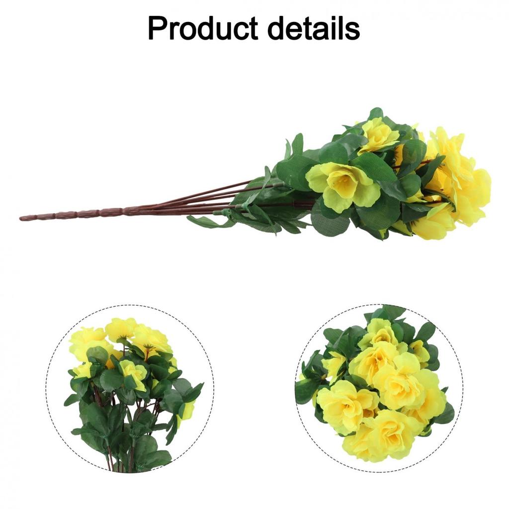Azalea Artificial Flowers Home Decoration Flowers Silk Cloth Flowers