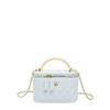 Women Elegant Plaid Chain Crossbody Bucket Bag Daily Fashion Shoulder Handbag