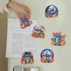 6Pcs Halloween Series Diamond Art Fridge Magnet Diamond Painting Refrigerator Magnet Diamond Painting Fridge Magnet for Adults Beginners