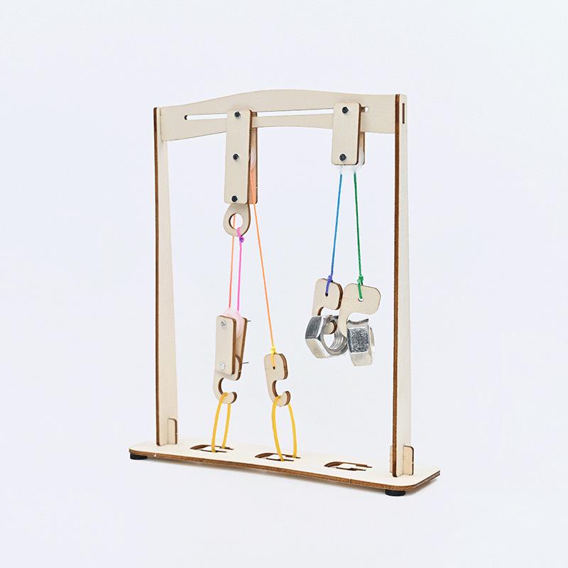 STEAM Classroom Pulley System Kit for Primary Students - Physics Experiment Model
