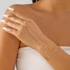 Dainty Boho Satellite Bead Finger Bracelet for Women Sexy Gold Color Hand Harness Chain Minimalist Valentine Summer Jewelry Gift