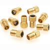 Golden Bicycle Valve Adapter Copper Bike Tire Valve Adapter Bicycle Pump Adapter