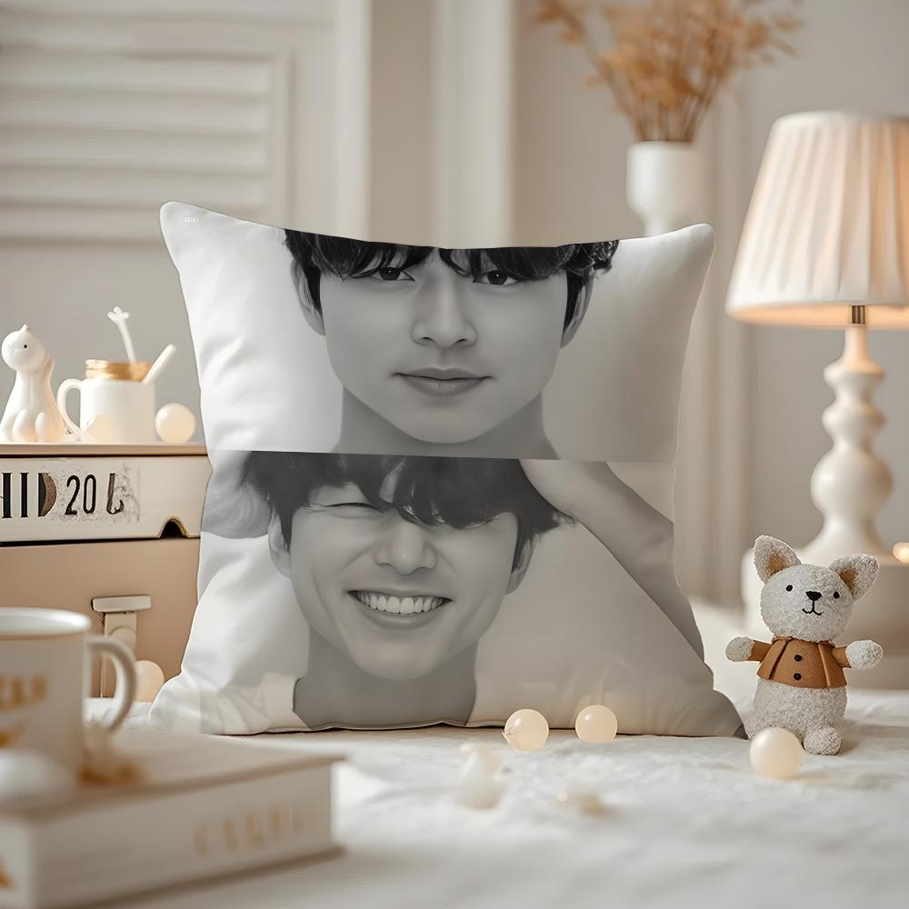 Actor Gong Yoo Cushion Cover Pattern Printed Pillowcase For Living Room Sofa Cushion Cover & Bedroom Decor