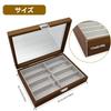 Mocamoro Sunglasses Case for 8 Eyeglasses and Accessories Storage Box with Clear Acrylic Lid and PU Eyeglass Management and Collection Case Pairs,