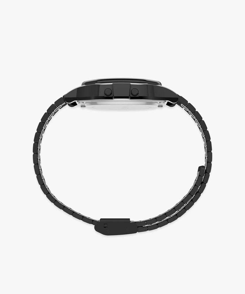 Taimaegseu T80 All Black Metal Strap Digital Watch 34Mm